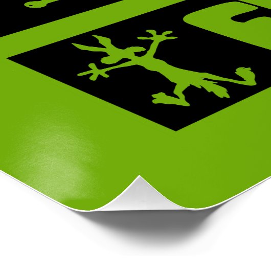 Freestyle-Roller Poster (Ecke)