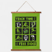 Freestyle-Roller Wandteppich Mit Holzrahmen (Vorderseite)