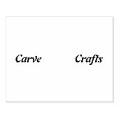 Freestyle Schriftart Carve Craves Textblock-Farbe Gummistempel (Prägung)