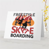 Freestyle Skateboarding Karte (Gelbe Blume)