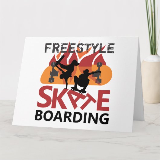 Freestyle Skateboarding Karte (Vorderseite)