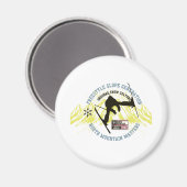 Freestyle Ski Magnet (Vorderseite/Rückseite)
