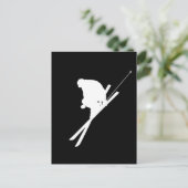Freestyle Ski Postkarte (Stehend Vorderseite)