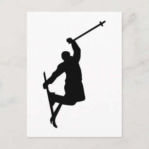 Freestyle-Ski Postkarte