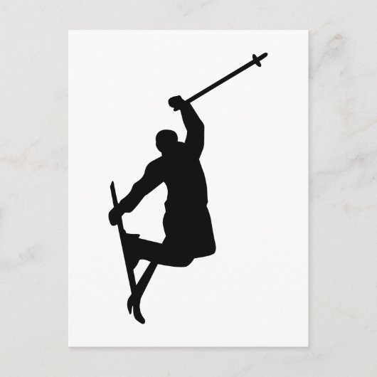 Freestyle-Ski Postkarte (Vorderseite)