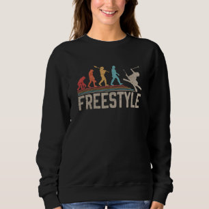 Freestyle Skier Evolution Man Apres Ski Sweatshirt