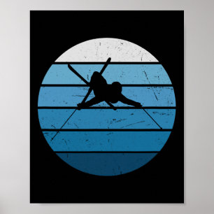 Freestyle-Skifahren der Männer Wintersport Ski Poster