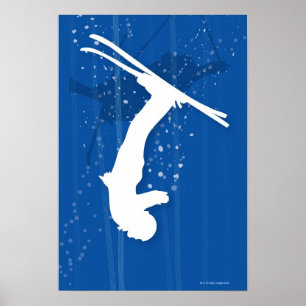 Freestyle-Skifahrer Poster