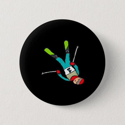 Freestyle-Skiing  Button (Vorderseite)