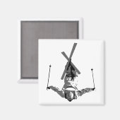 Freestyle Skiing Magnet (Vorderseite/Rückseite)