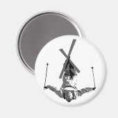Freestyle Skiing Magnet (Vorderseite/Rückseite)