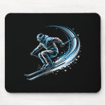 Freestyle skiing skier action winter sports art  mousepad<br><div class="desc">Freestyle skiing skier action winter sports art</div>