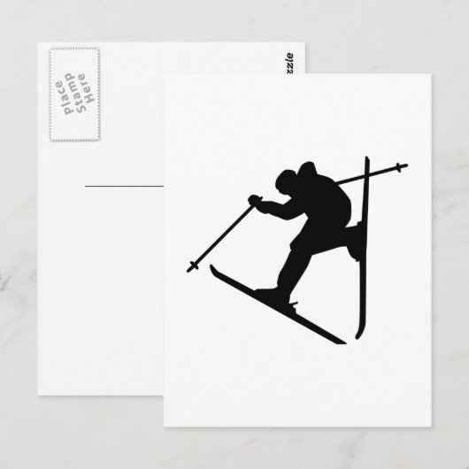 Freestyle-Skisprung Postkarte (Vorne/Hinten)