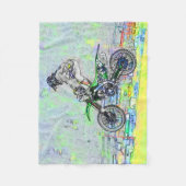 Freestyle Stuntman - Motocross Rider Fleecedecke (Vorderseite)