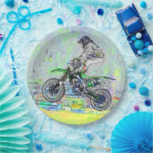 Freestyle Stuntman - Motocross Rider Pappteller (Party)