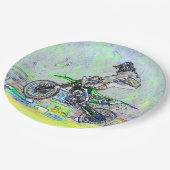 Freestyle Stuntman - Motocross Rider Pappteller (Schrägansicht)