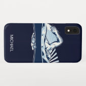 Freestyle Swimmer Personalisierter Name | Sport Case-Mate iPhone Hülle (Rückseite (Horizontal))
