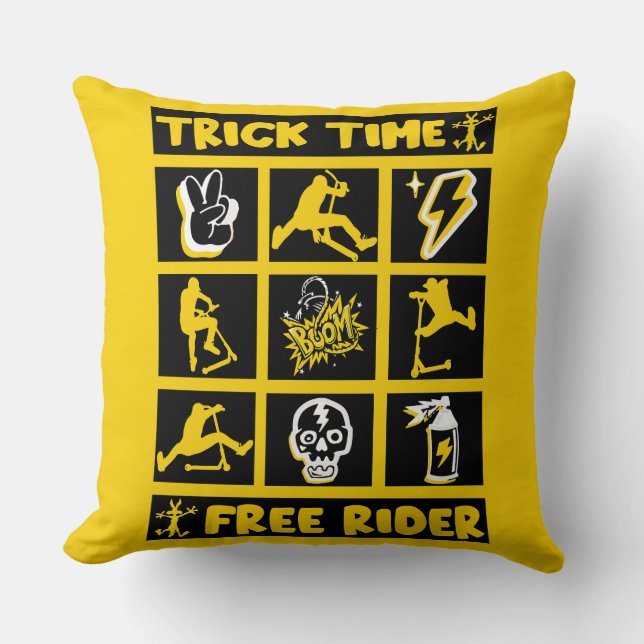 Freestyle Trick Scooter Kissen (Vorderseite)