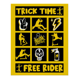 Freestyle Trick Scooter Poster