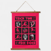 Freestyle Trick Scooter Wandteppich Mit Holzrahmen (Vorderseite)