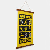 Freestyle Trick Scooter Wandteppich Mit Holzrahmen (Gewinkelt)