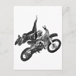 Freestylen mit Schmutzfahrrad Postkarte