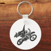 Freestylen mit Schmutzfahrrad Schlüsselanhänger (Vorderseite)
