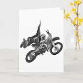 Freestyling mit Schmutzfahrrad Karte (Gelbe Blume)