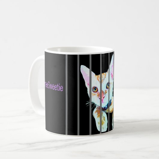 #FreeSweetie Kätzchen-Tasse Kaffeetasse (Vorderseite Links)