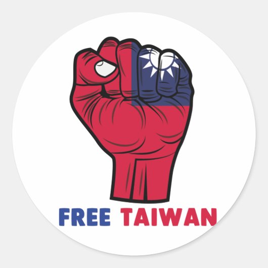 #freetaiwan Free Taiwan Sticker (Vorderseite)