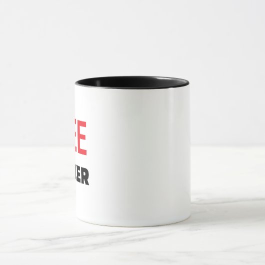 Freethinker Mug - Custom Quote Mug Personalized! Tasse (Zentrum)