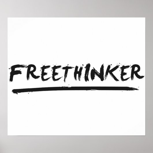 Freethinker Paintbrush Poster (Vorne)