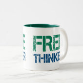 Freethinker Zweifarbige Tasse (VorderseiteRechts)