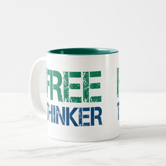 Freethinker Zweifarbige Tasse (Vorderseite Links)