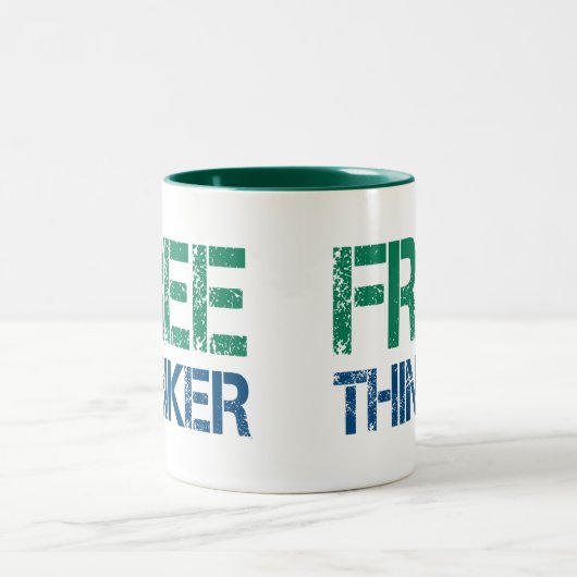 Freethinker Zweifarbige Tasse (Mittel)