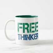 Freethinker Zweifarbige Tasse (Links)