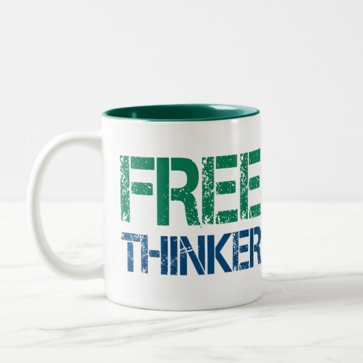 Freethinker Zweifarbige Tasse (Links)