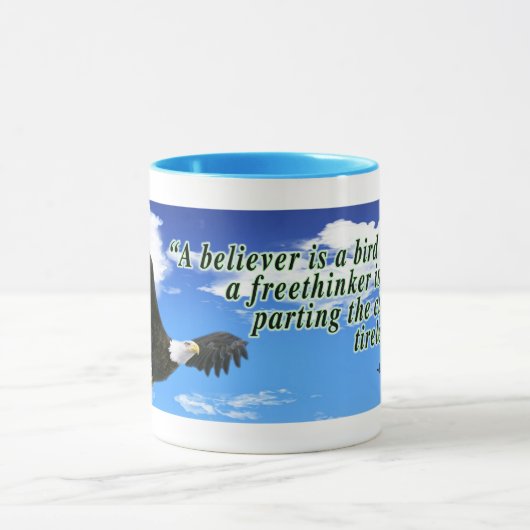 Freethinkerzitat Tasse (Zentrum)