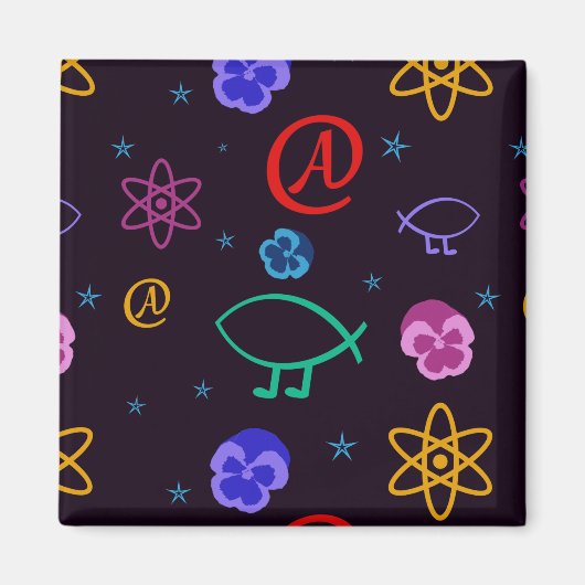 Freethought Atheist Customizable Magnet (Vorne)