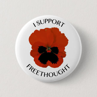 Freethought Viola-Blumen-Knopf Button
