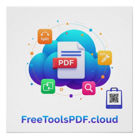 FreeToolsPDF – Fun Digital Power on Your Shirt! Poster (Vorderseite)