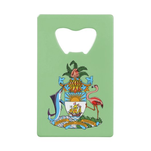 Freetown, Bahamas mit Wappen (Eleuthera) Geldbeutel Flaschenöffner (Vorderseite)