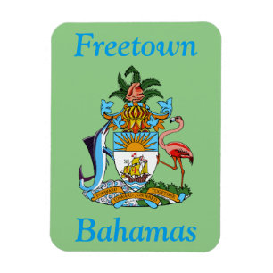 Freetown, Bahamas mit Wappen (Eleuthera) Magnet