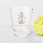 Freetown, Bahamas mit Wappen (Eleuthera) Schnapsglas (Rückseite)