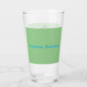 Freetown, Bahamas Schiff mit Flamingo (Eleuthera) Glas (Rückseite)