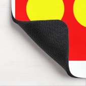 Freetown Christiania Flag Mousepad (Ecke)