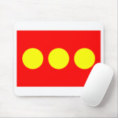 Freetown Christiania Flag Mousepad (Mit Mouse)