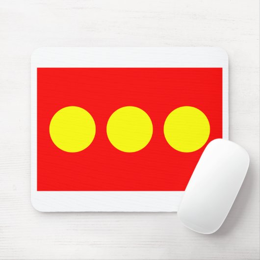 Freetown Christiania Flag Mousepad (Mit Mouse)