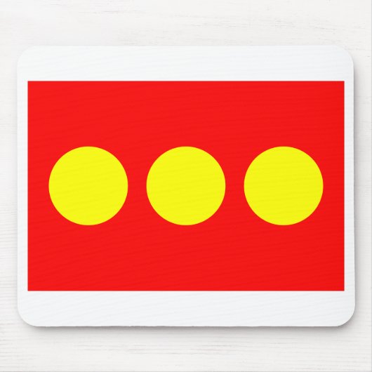 Freetown Christiania Flag Mousepad (Vorne)