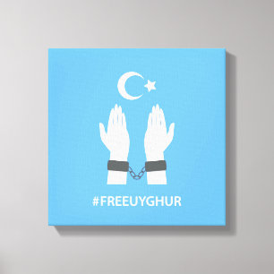 #FREEUYGHUR LEINWANDDRUCK